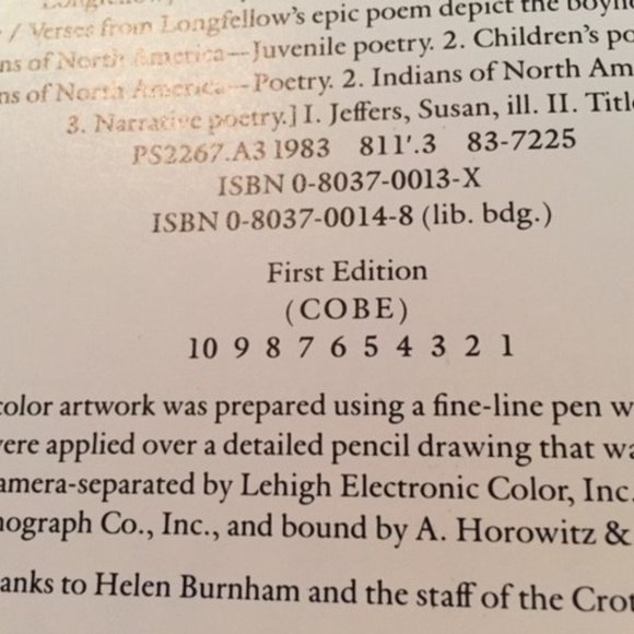 First Edition Book Hiawatha-Longfellow - Picture 2 of 3